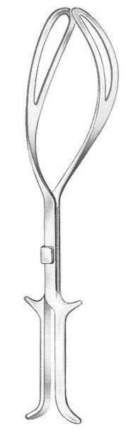 Kliešte pôrodné Kielland, 410 mm